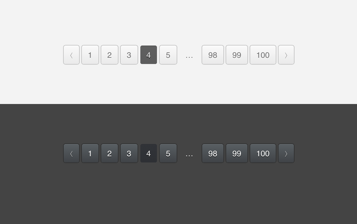 CSS3 Paginateion Style)