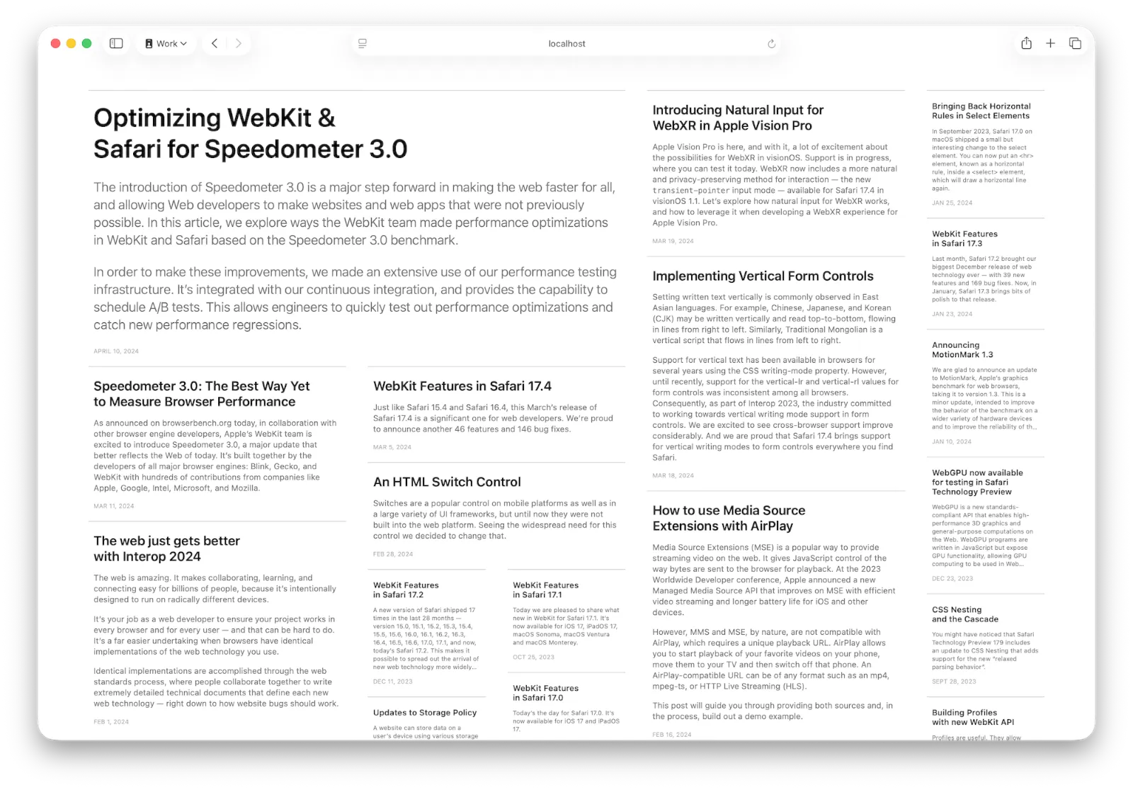 Grid Lanes Newspaper Layout