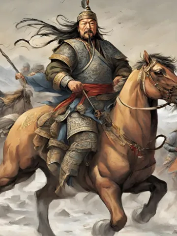 Genghis Khan on a Horse